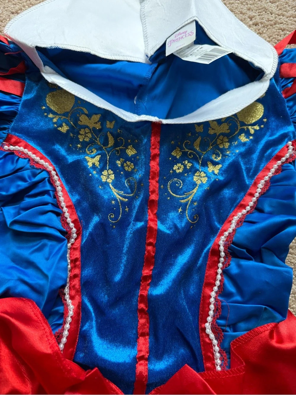 Disney Blue, Yellow and Red Princess Costume Dress